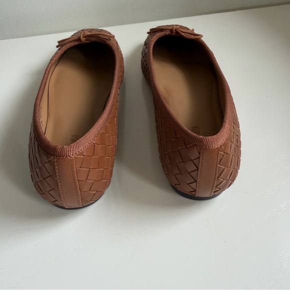 Madewell Flats Anelise Ballet Flat Woven Leather Tan Size 7.5 Classic - Picture 4 of 7